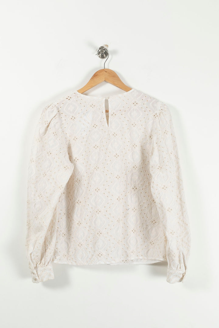 Blouse Blanche - Taille M/38 de la marque Sézane | PARAD92428 - Vendu par Paradigme - Image 4