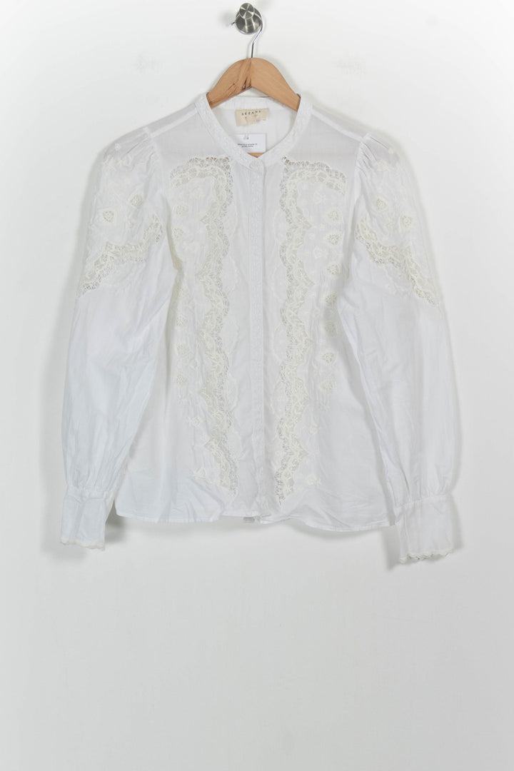 Blouse Blanche - Taille L/40 de la marque Sézane | PARAD92431 - Vendu par Paradigme - Image 2