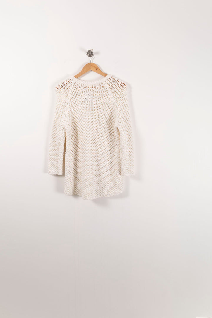 Pull Blanc - Taille S/36 de la marque Des petits hauts | PARAD92434 - Vendu par Paradigme - Image 4