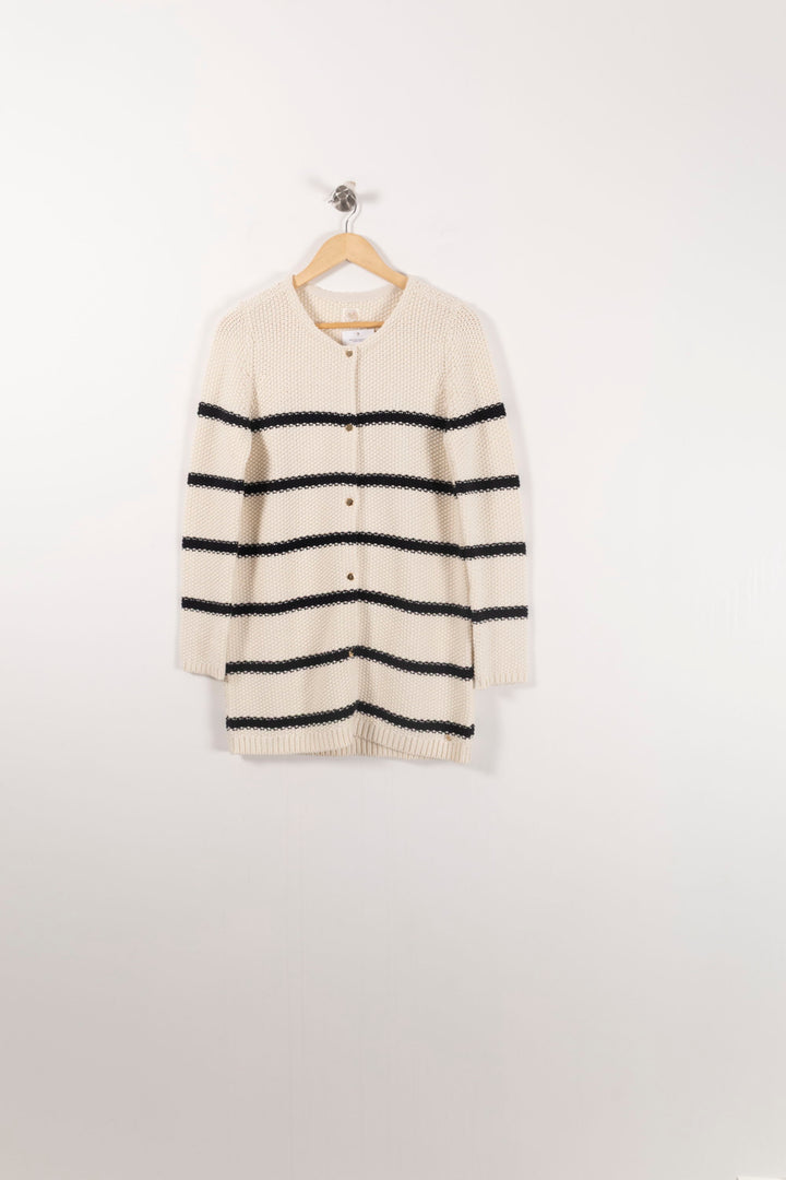 Cardigan Blanc et Noir - Taille S/36 de la marque Des petits hauts | PARAD92435 - Vendu par Paradigme - Image 2