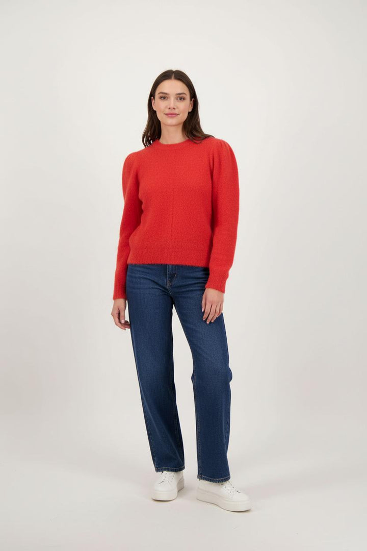 Pull Rouge - Taille XS/34 de la marque Léon & Harper | PARAD92446 - Vendu par Paradigme - Image 1