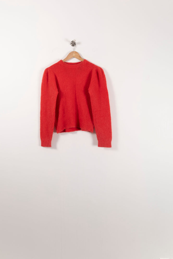 Pull Rouge - Taille XS/34 de la marque Léon & Harper | PARAD92446 - Vendu par Paradigme - Image 2