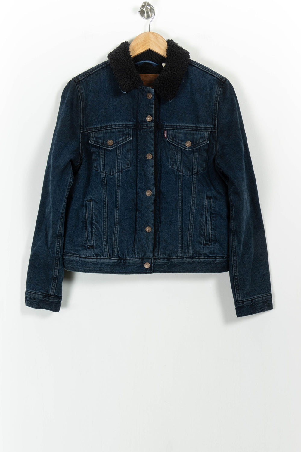 Veste en jean Bleu et Noir - Taille S/36 de la marque Levi's | PARAD92448 - Vendu par Paradigme - Image 2