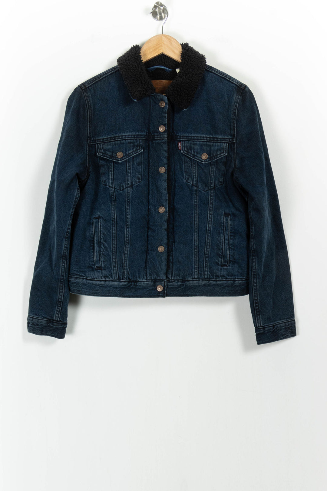 Veste en jean Bleu et Noir - Taille S/36 de la marque Levi's | PARAD92448 - Vendu par Paradigme - Image 2