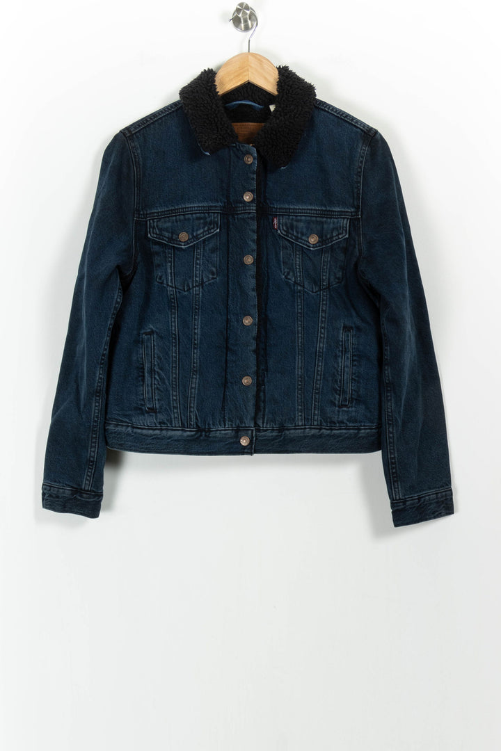 Veste en jean Bleu et Noir - Taille S/36 de la marque Levi's | PARAD92448 - Vendu par Paradigme - Image 2