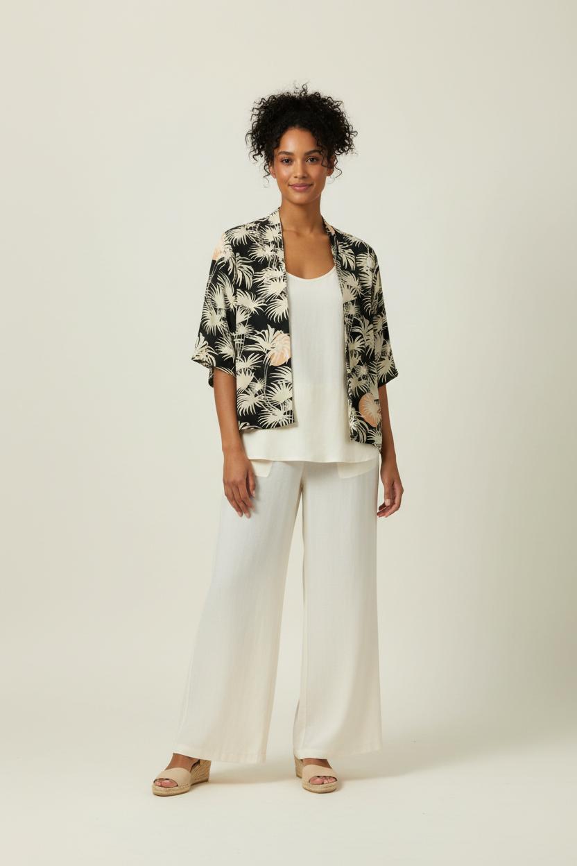 Kimono Vert et Beige - Taille S/36 de la marque Des petits hauts | PARAD92452 - Vendu par Paradigme - Image 1