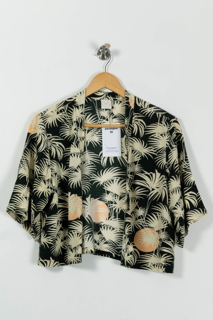 Kimono Vert et Beige - Taille S/36 de la marque Des petits hauts | PARAD92452 - Vendu par Paradigme - Image 2