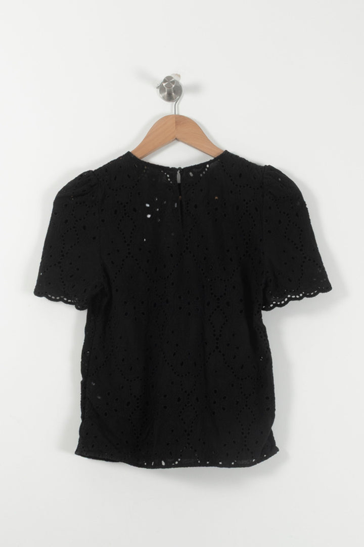Blouse Noire - Taille XS/34 de la marque Sézane | PARAD92460 - Vendu par Paradigme - Image 4