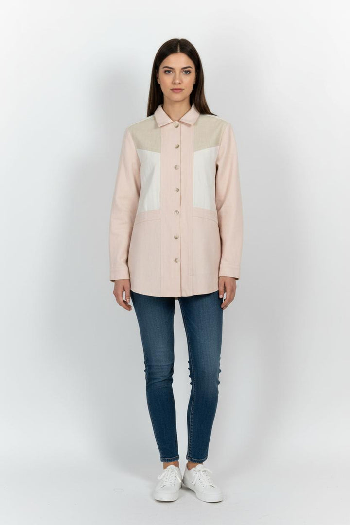 Veste courte rose et beige - Taille XXS/32 de la marque Weill | PARAD92462 - Vendu par Paradigme - Image 1
