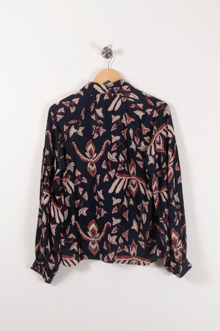 Blouse Bleu et Bordeaux - Taille S/36 de la marque ba&sh | PARAD92469 - Vendu par Paradigme - Image 4
