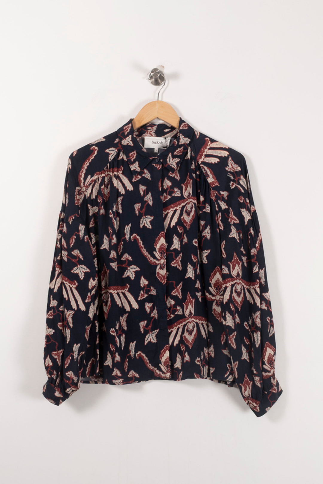 Blouse Bleu et Bordeaux - Taille S/36 de la marque ba&sh | PARAD92469 - Vendu par Paradigme - Image 2