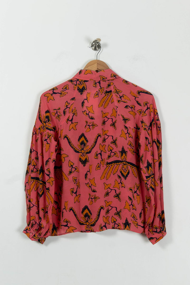 Chemise Rose et Orange - Taille S/36 de la marque ba&sh | PARAD92470 - Vendu par Paradigme - Image 4