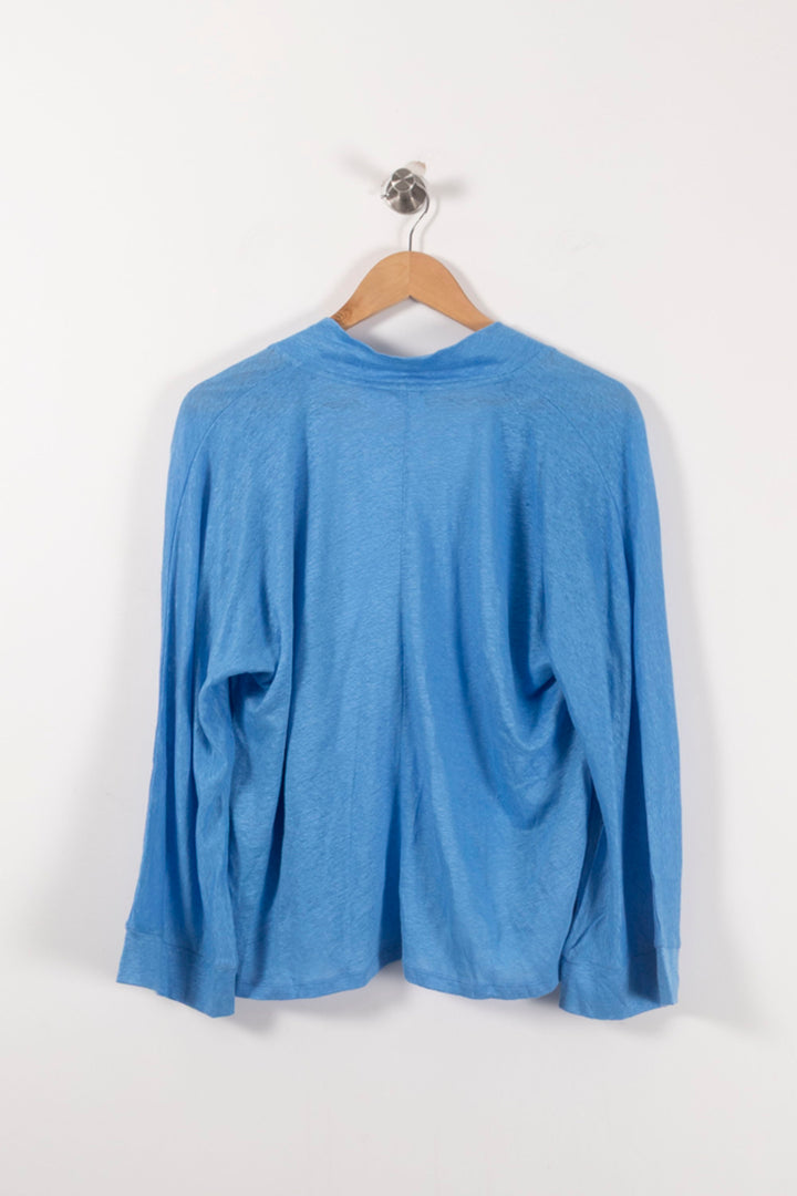 Cardigan Bleu - Taille S/36 de la marque Notshy Cashmere | PARAD92475 - Vendu par Paradigme - Image 4