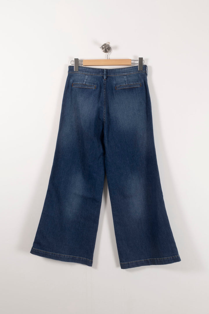 Jean Large Bleu - Taille M/38 de la marque Chloé Stora | PARAD92480 - Vendu par Paradigme - Image 4