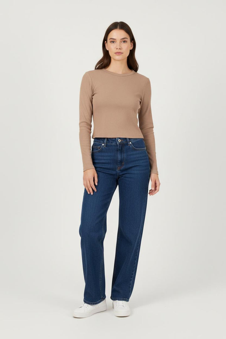 Top Manches Longues Beige - Taille M/38 de la marque Kookai | PARAD92482 - Vendu par Paradigme - Image 1