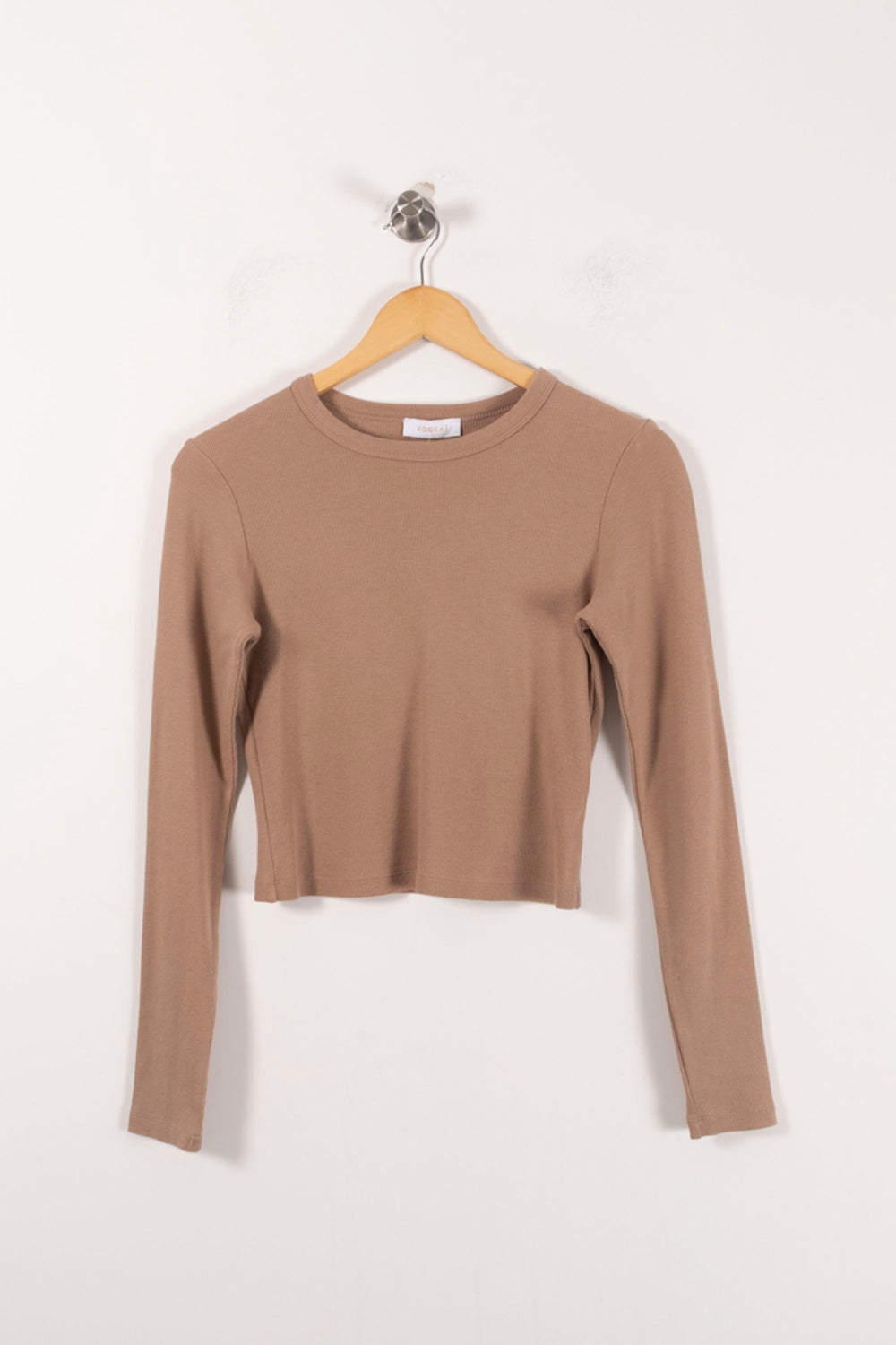 Top Manches Longues Beige - Taille M/38 de la marque Kookai | PARAD92482 - Vendu par Paradigme - Image 2
