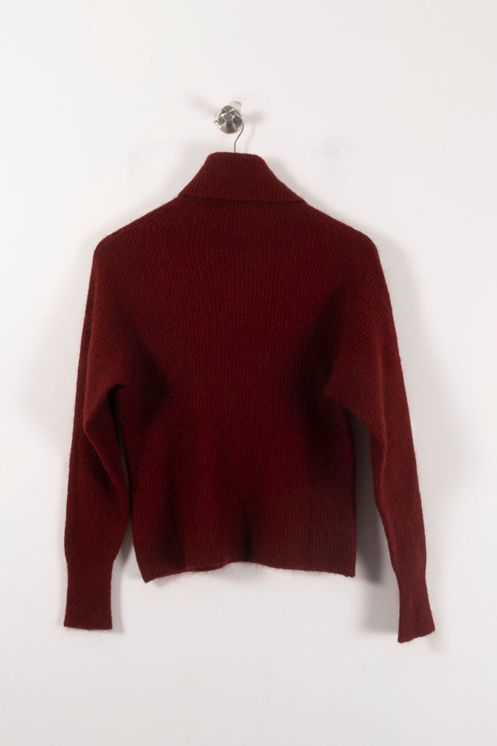 Pull Col Roulé Bordeaux - Taille XS/34 de la marque Kookai | PARAD92483 - Vendu par Paradigme - Image 4