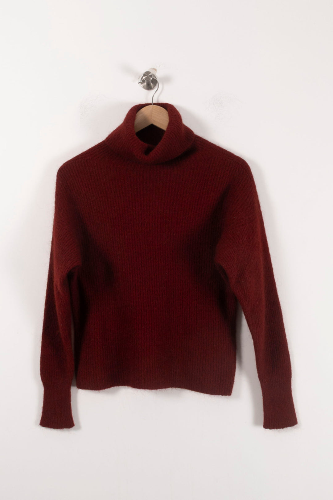 Pull Col Roulé Bordeaux - Taille XS/34 de la marque Kookai | PARAD92483 - Vendu par Paradigme - Image 2