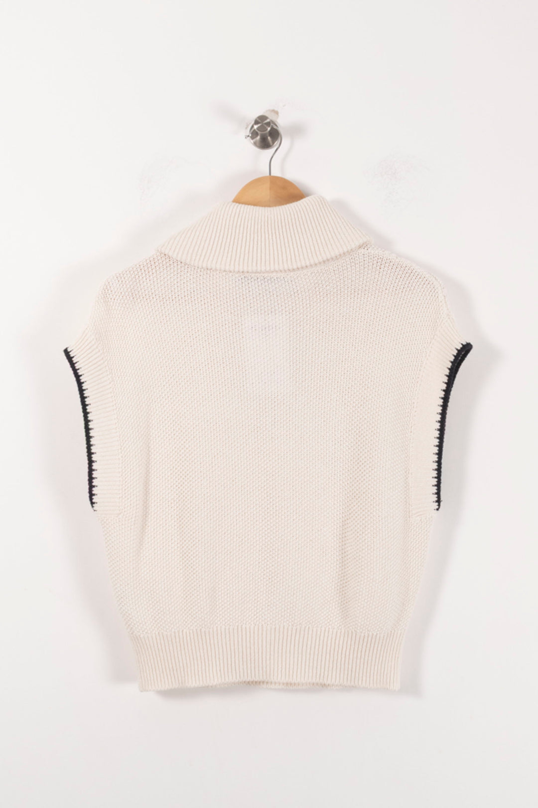 Pull Sans Manches Beige - Taille S/36 de la marque La Fée Maraboutée | PARAD92488 - Vendu par Paradigme - Image 4
