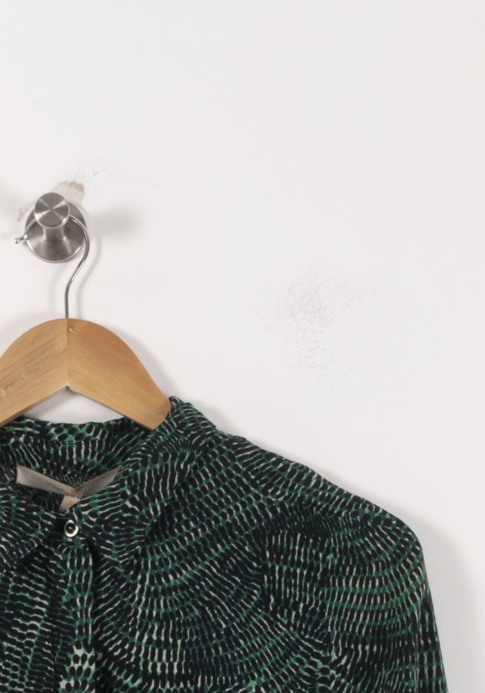 Blouse Verte et Noire - Taille M/38 de la marque La Fée Maraboutée | PARAD92498 - Vendu par Paradigme - Image 3
