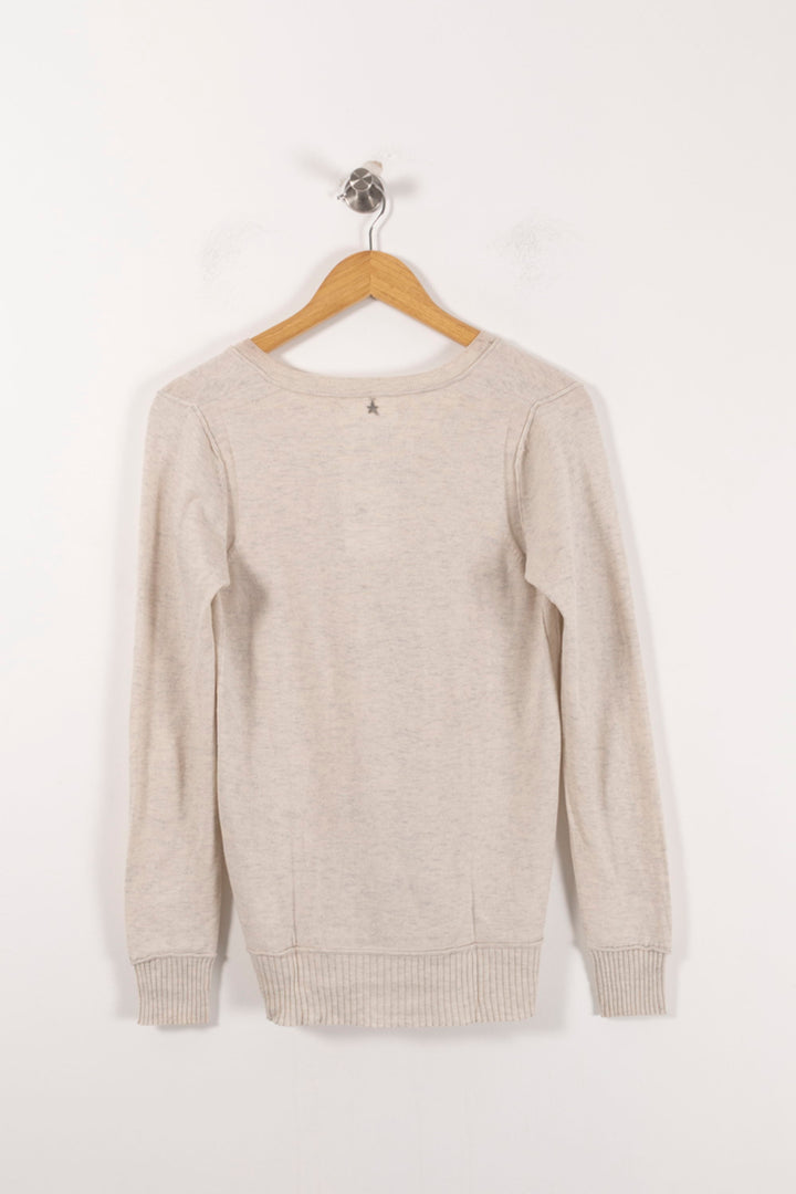 Pull Beige - Taille S/36 de la marque Sud express | PARAD92504 - Vendu par Paradigme - Image 4