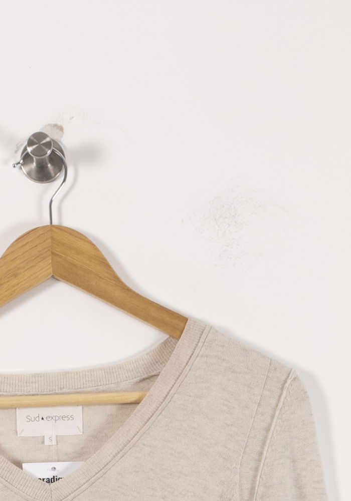 Pull Beige - Taille S/36 de la marque Sud express | PARAD92504 - Vendu par Paradigme - Image 3
