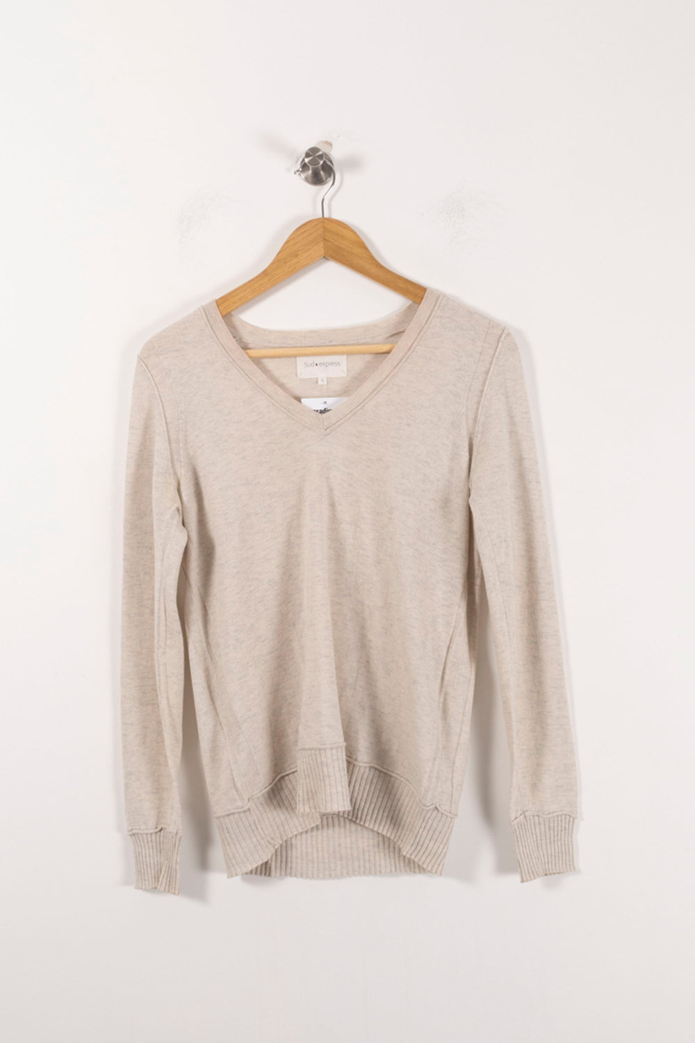 Pull Beige - Taille S/36 de la marque Sud express | PARAD92504 - Vendu par Paradigme - Image 2
