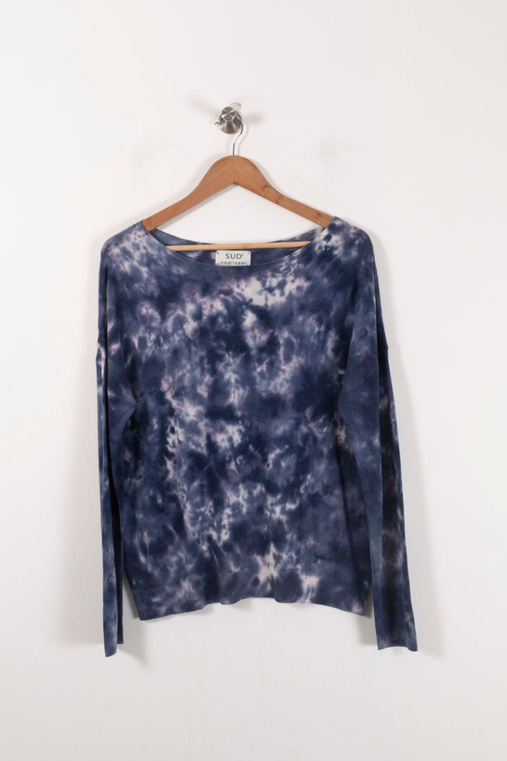 Pull Bleu et Blanc - Taille S/36 de la marque Sud express | PARAD92505 - Vendu par Paradigme - Image 2