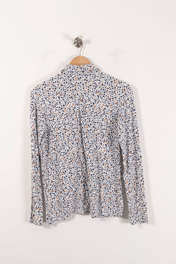 Chemise Blanche et Bleue - Taille XS/34 de la marque Caroll | PARAD92506 - Vendu par Paradigme - Image 4