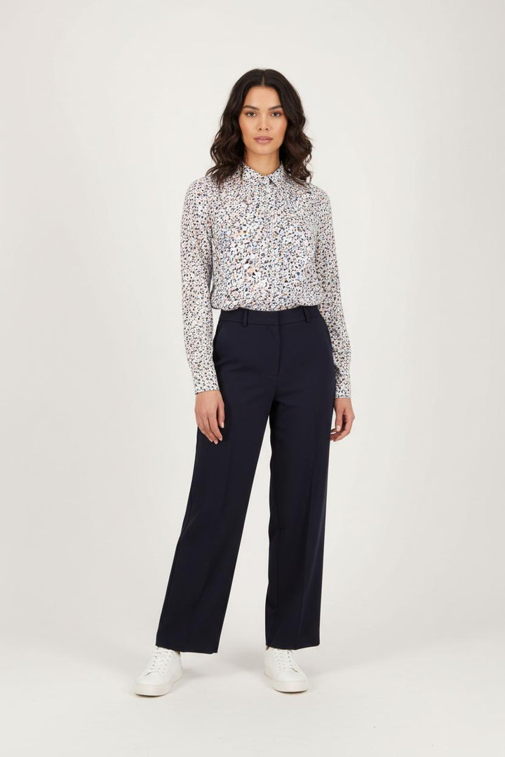 Chemise Blanche et Bleue - Taille XS/34 de la marque Caroll | PARAD92506 - Vendu par Paradigme - Image 1