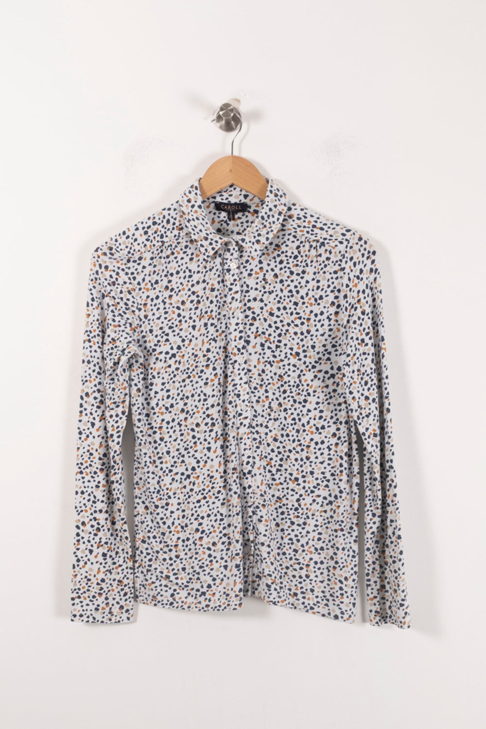 Chemise Blanche et Bleue - Taille XS/34 de la marque Caroll | PARAD92506 - Vendu par Paradigme - Image 2