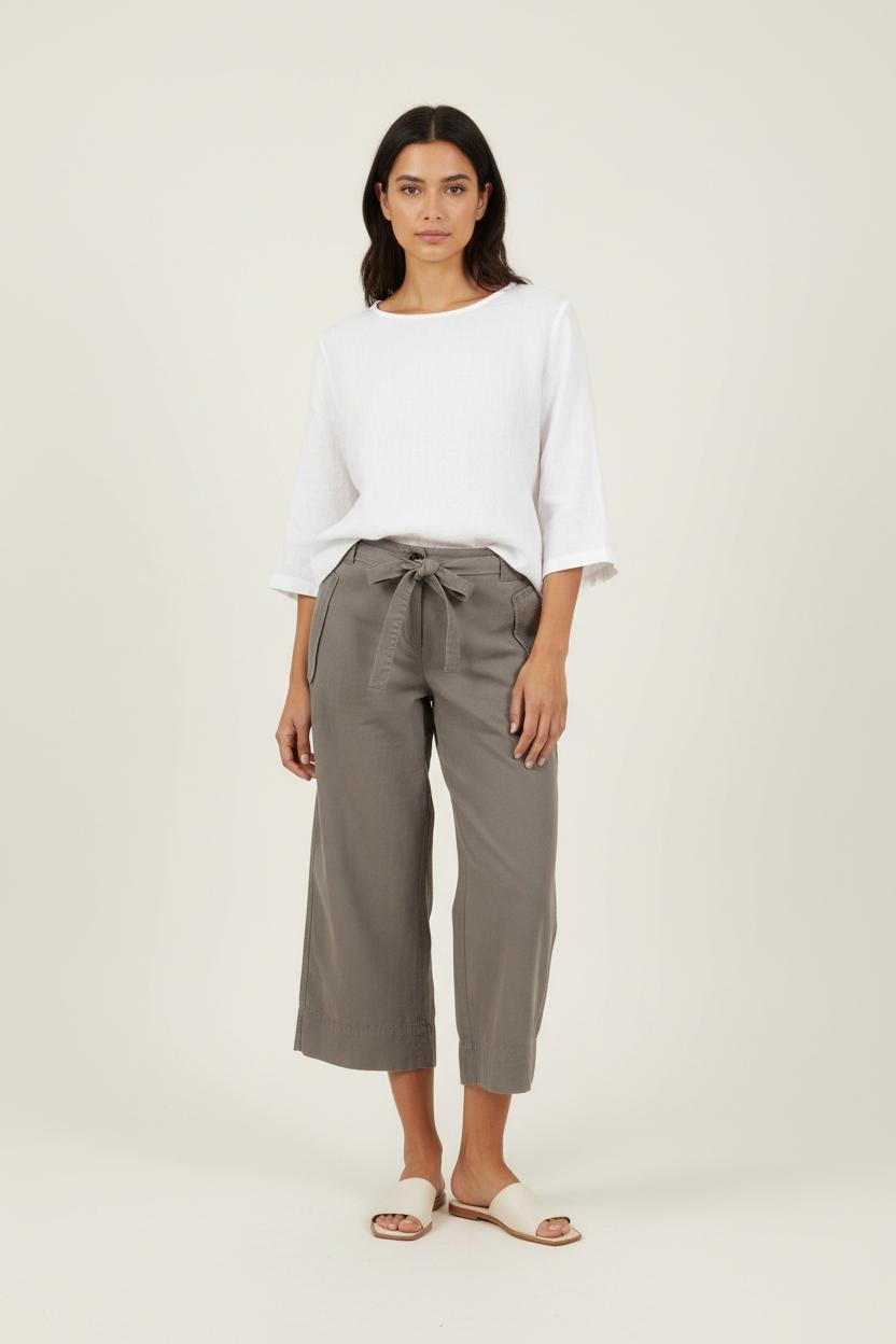 Pantalon Large Beige - Taille S/36 de la marque IKKS | PARAD92521 - Vendu par Paradigme - Image 1