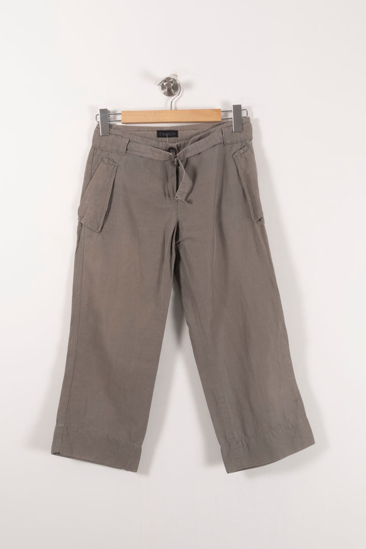 Pantalon Large Beige - Taille S/36 de la marque IKKS | PARAD92521 - Vendu par Paradigme - Image 2