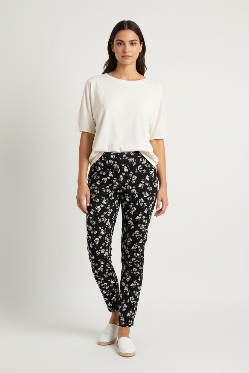Pantalon Fluide Noir et Blanc - Taille M/38 de la marque Ekyog | PARAD92523 - Vendu par Paradigme - Image 1
