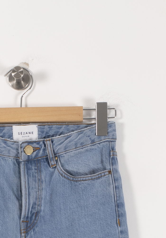 Jean Droit Bleu - Taille S/36 de la marque Sézane | PARAD92533 - Vendu par Paradigme - Image 3