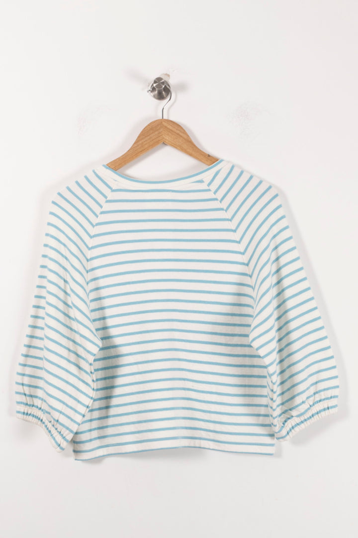 Pull Blanc et Bleu - Taille S/36 de la marque Maison 123 | PARAD92534 - Vendu par Paradigme - Image 4