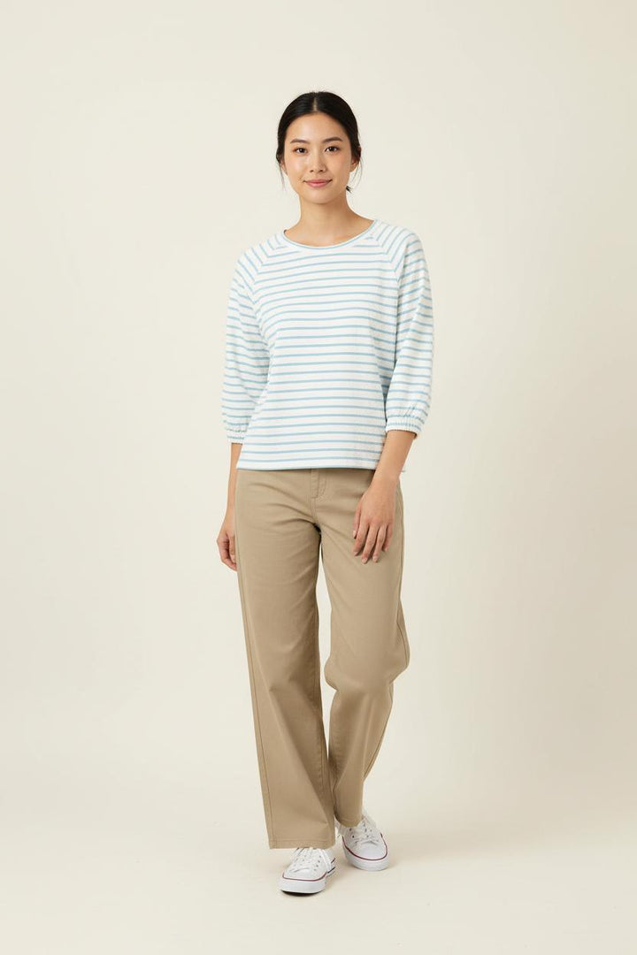 Pull Blanc et Bleu - Taille S/36 de la marque Maison 123 | PARAD92534 - Vendu par Paradigme - Image 1