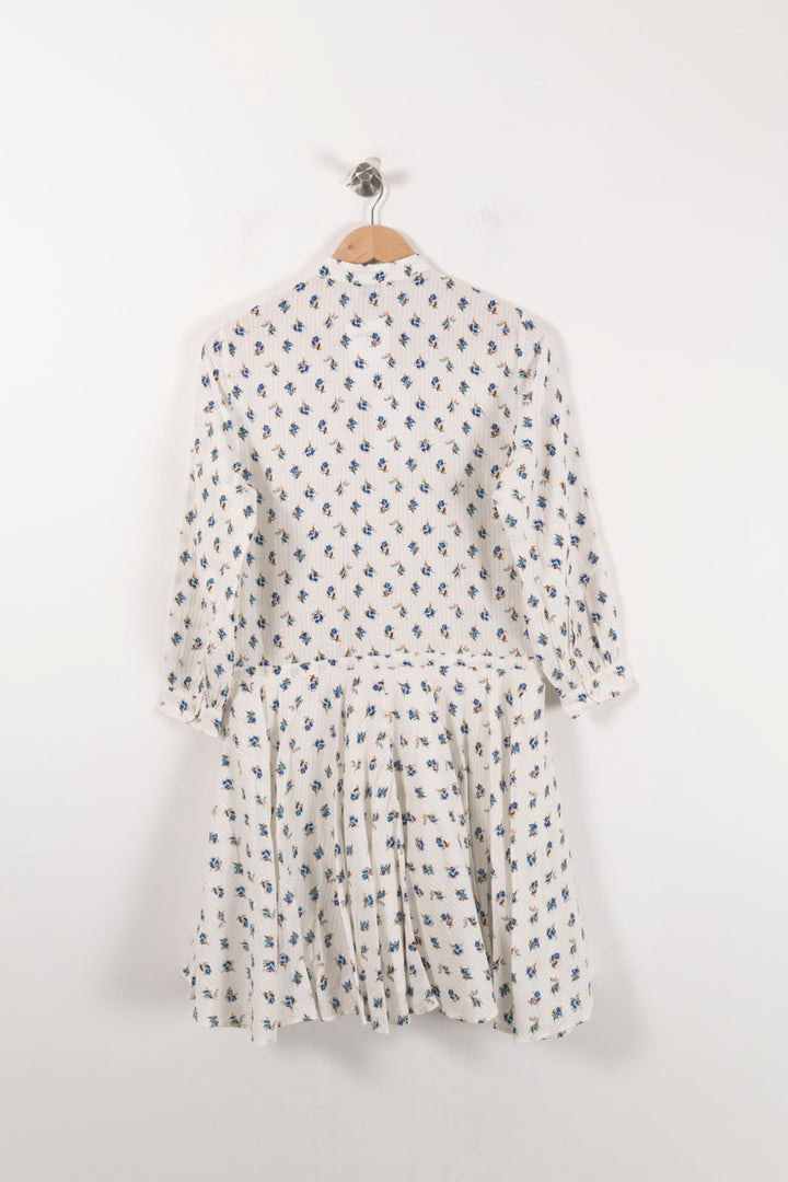 Robe Chemise Blanche et Bleue - Taille S/36 de la marque Zadig&Voltaire | PARAD92535 - Vendu par Paradigme - Image 4