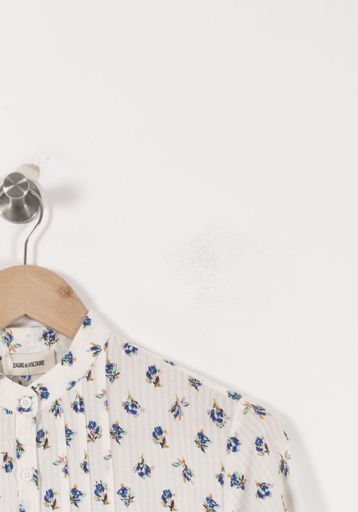 Robe Chemise Blanche et Bleue - Taille S/36 de la marque Zadig&Voltaire | PARAD92535 - Vendu par Paradigme - Image 3