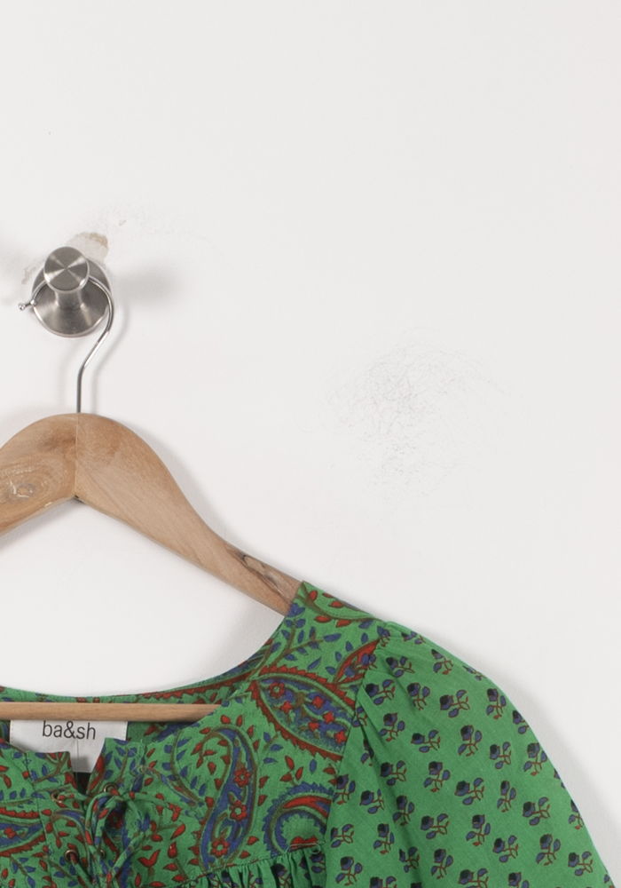 Blouse Verte - Taille XS/34 de la marque ba&sh | PARAD92541 - Vendu par Paradigme - Image 3