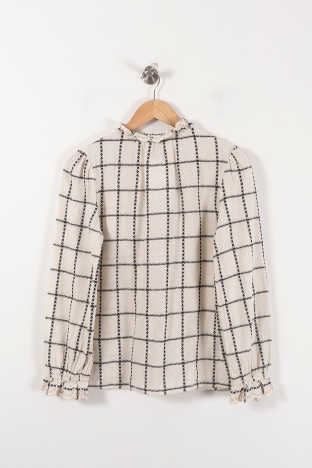 Blouse Blanche et Noire - Taille XS/34 de la marque ba&sh | PARAD92542 - Vendu par Paradigme - Image 4