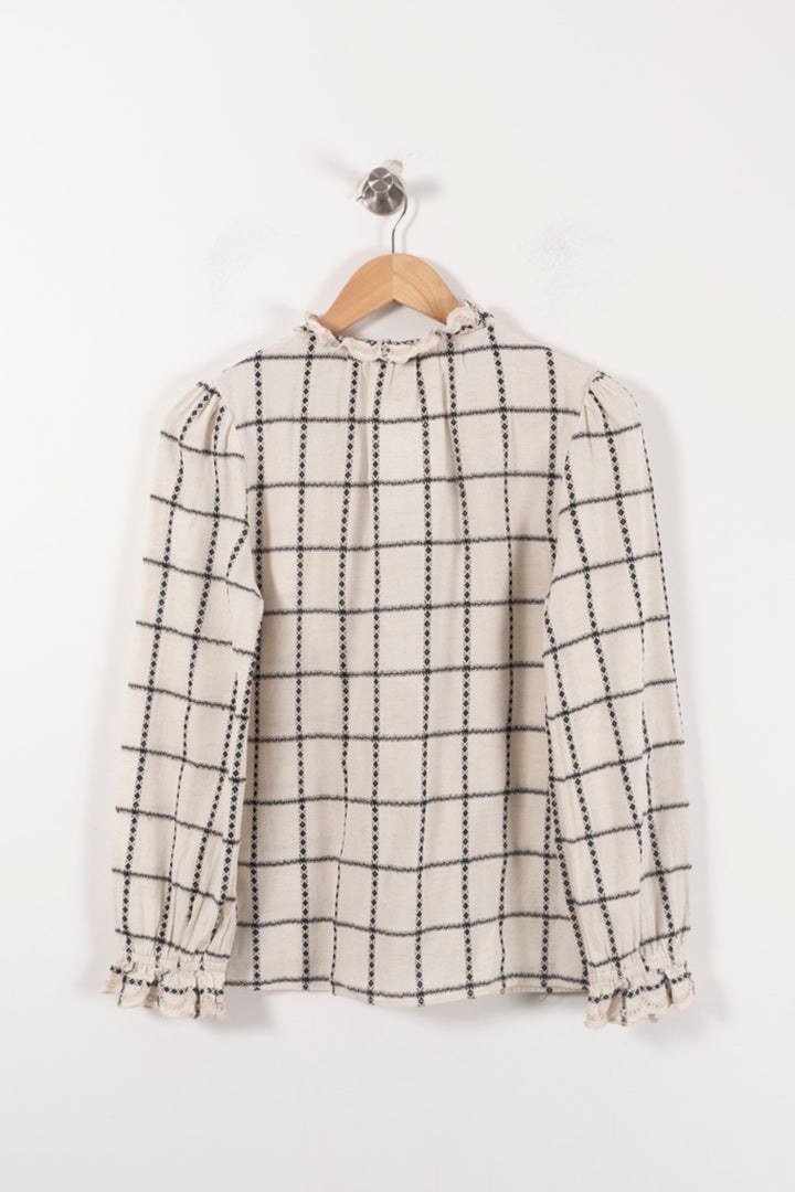 Blouse Blanche et Noire - Taille XS/34 de la marque ba&sh | PARAD92542 - Vendu par Paradigme - Image 4