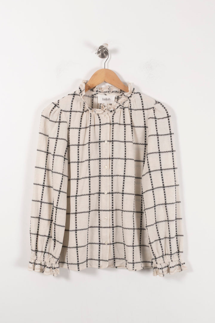 Blouse Blanche et Noire - Taille XS/34 de la marque ba&sh | PARAD92542 - Vendu par Paradigme - Image 2