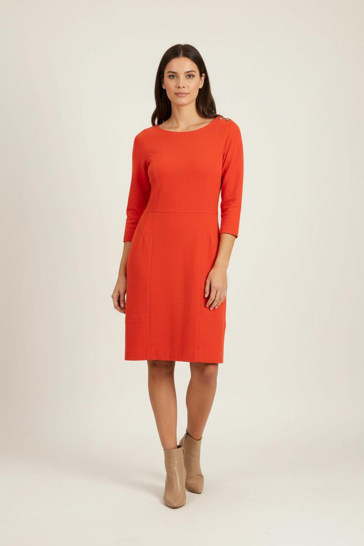 Robe Droite Rouge - Taille M/38 de la marque Sandro | PARAD92547 - Vendu par Paradigme - Image 1