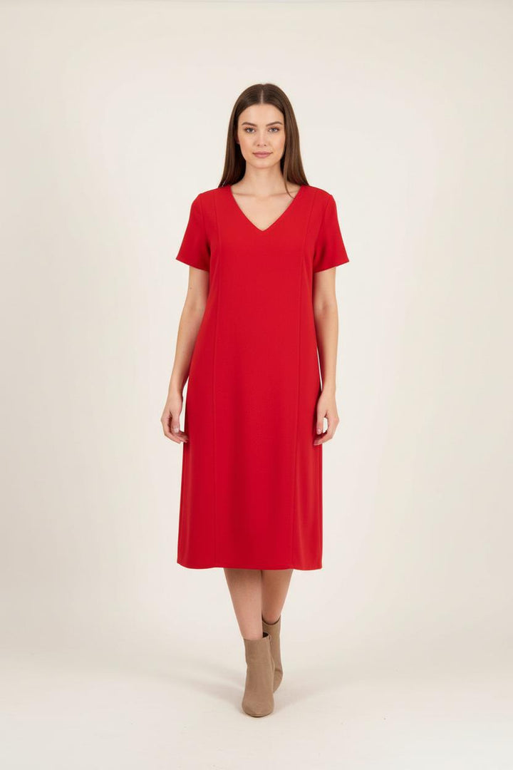 Robe Droite Rouge - Taille S/36 de la marque Louizon | PARAD92548 - Vendu par Paradigme - Image 1