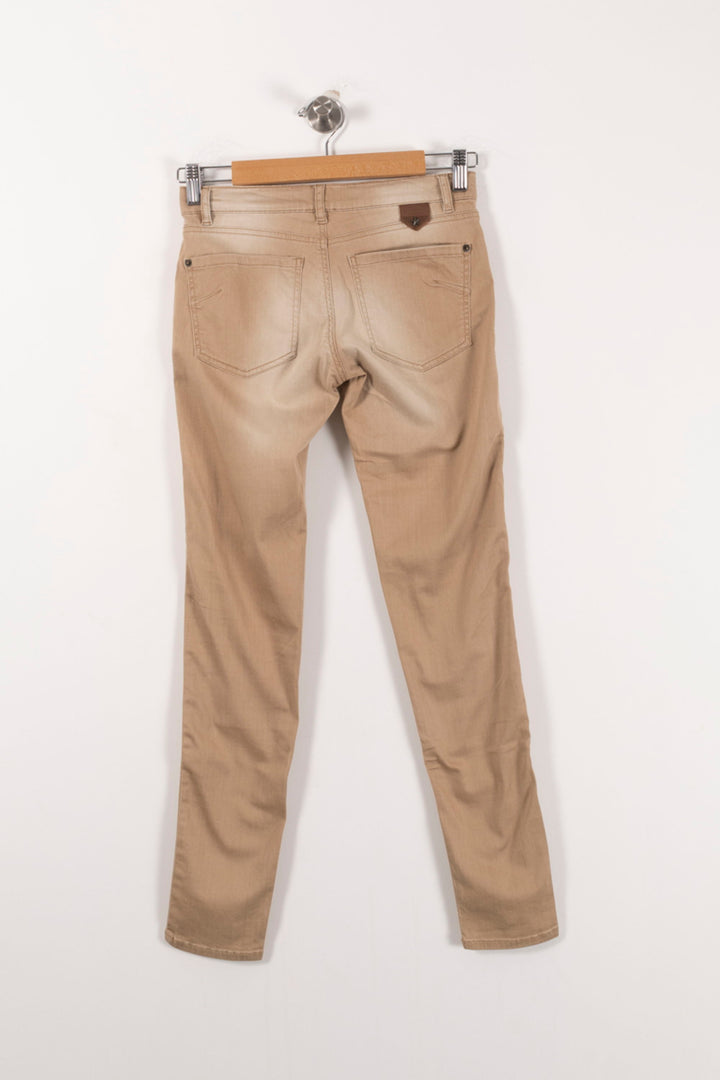Jean Beige - Taille S/36 de la marque IKKS | PARAD92559 - Vendu par Paradigme - Image 4