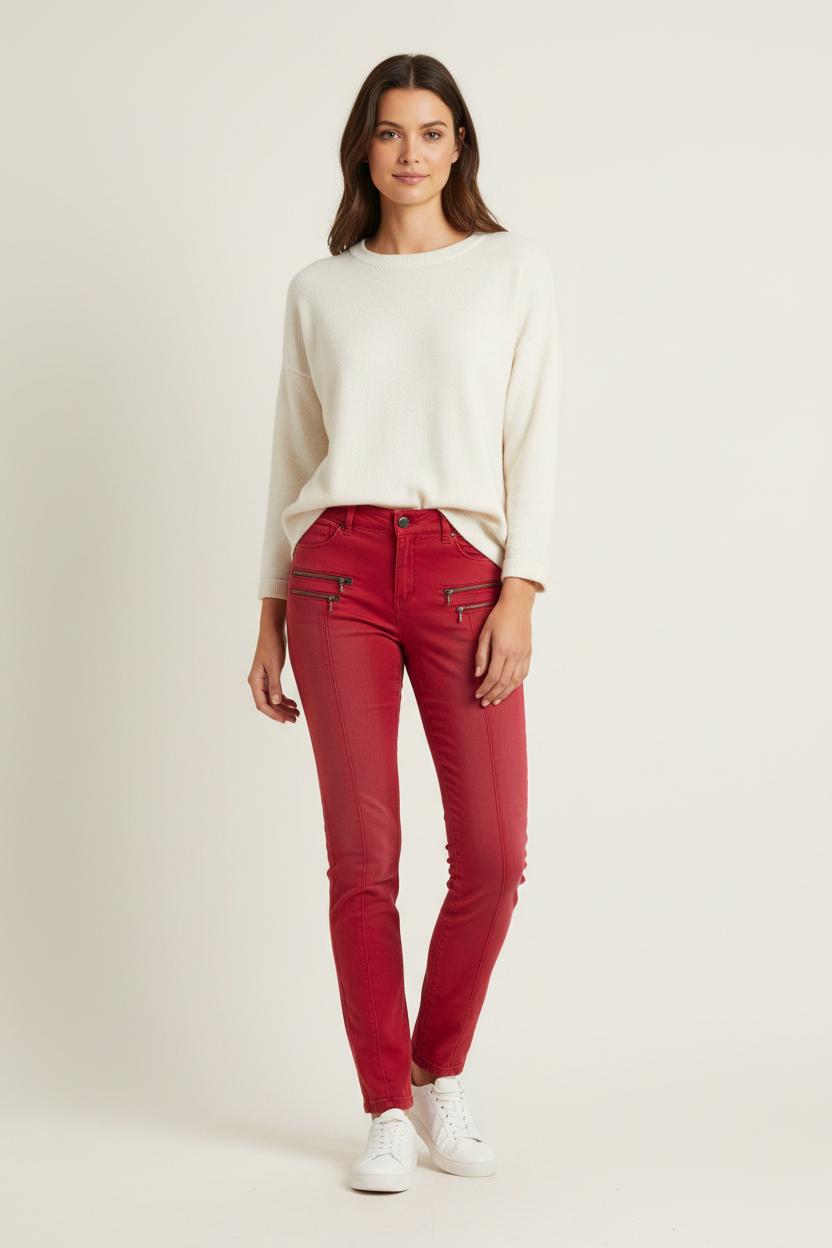 Jean Rouge - Taille S/36 de la marque I.Code | PARAD92563 - Vendu par Paradigme - Image 1