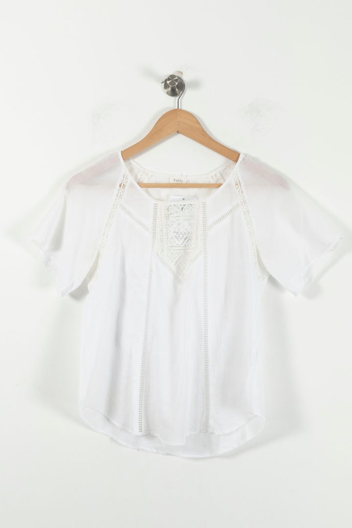 Blouse Blanche - Taille S/36 de la marque Pablo | PARAD92575 - Vendu par Paradigme - Image 2