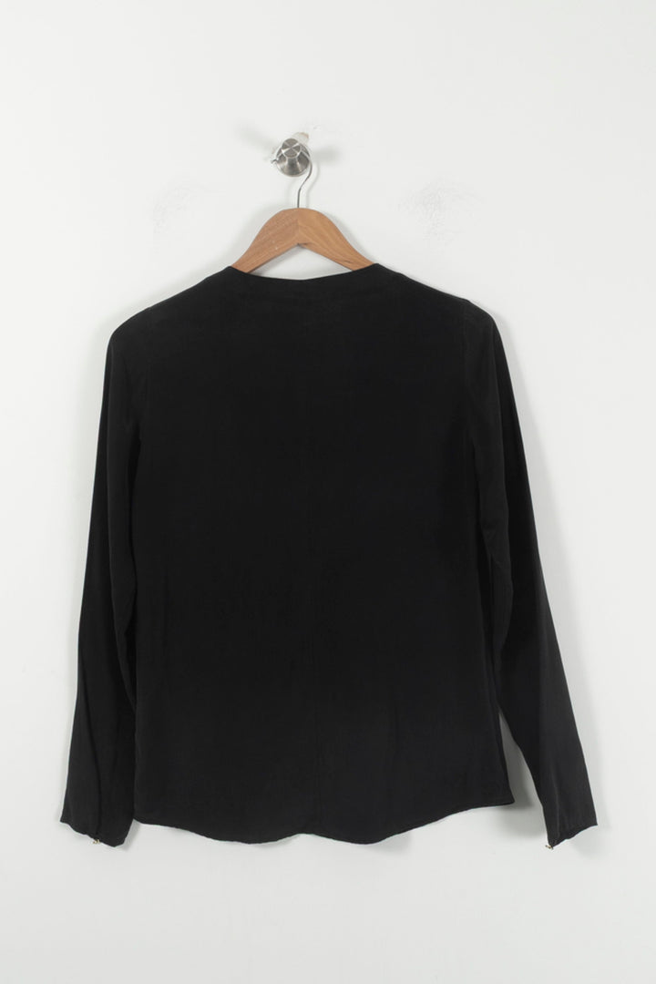 Blouse Noire - Taille M/38 de la marque Sézane | PARAD92581 - Vendu par Paradigme - Image 4