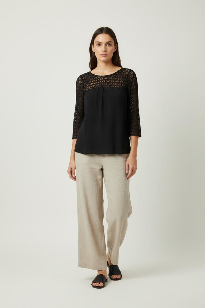 Blouse Noire - Taille S/36 de la marque Sézane | PARAD92583 - Vendu par Paradigme - Image 1